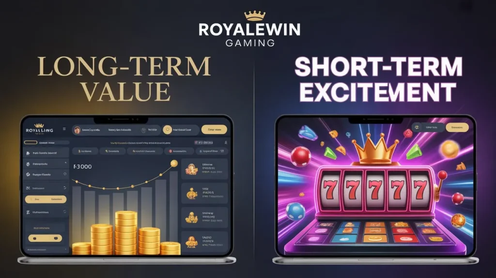Royalewin slot bonuses infographic showing bonus impact on slot play