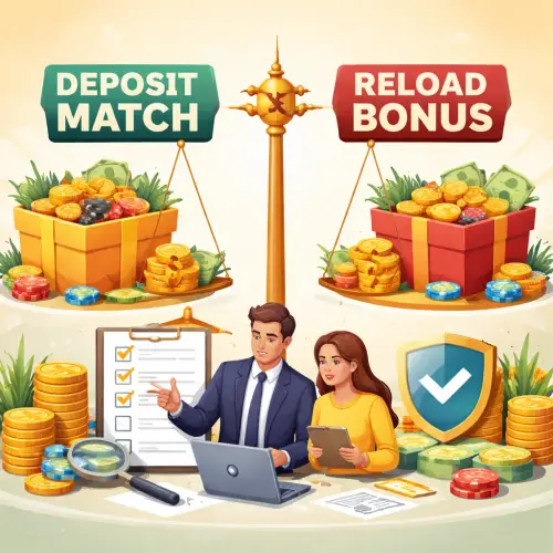 Deposit Match vs. Reload Bonus