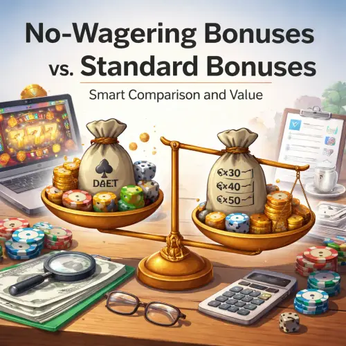 No-Wagering Bonuses vs. Standard Bonuses
